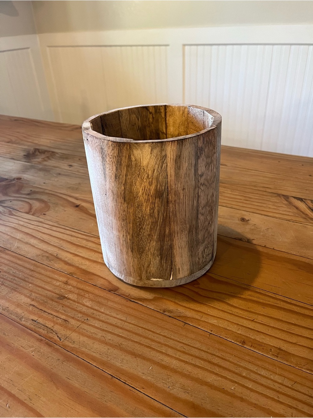 Home Essentials Wood Utensil Holder